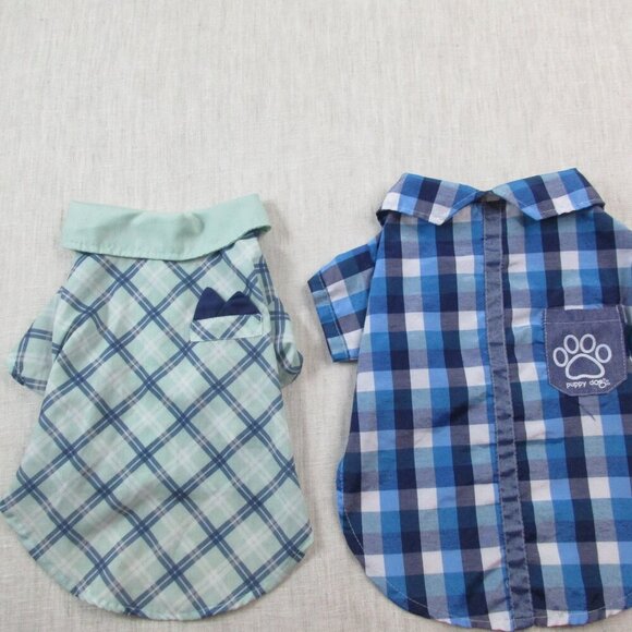 Lot of 2 House Of Barker Shirt Kids 2 Multi Plaid Classic Short Sleeve Button-Up - Picture 6 of 16